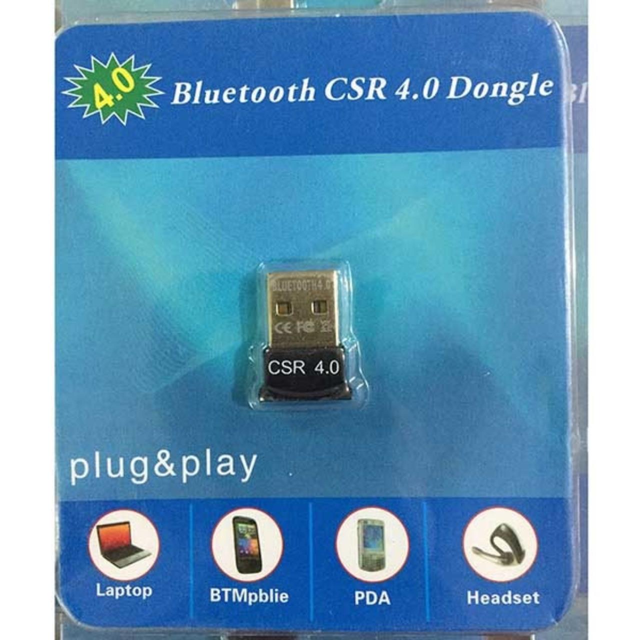 adapter bluetooth - USB bluetooth cho PC- USB Bluetooth CSR 4.0 - usb bluetooth không dây - bổ sung bluetooth cho máy tính (Đen)