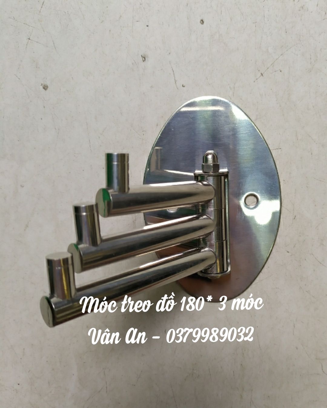 Móc treo đồ 180*, 3 móc