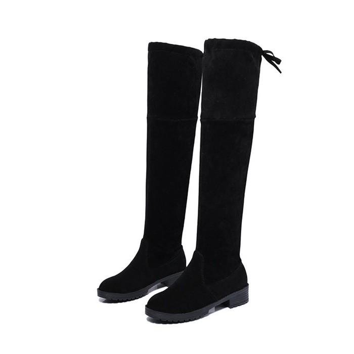 Boot đùi da lộn đến 3cm hot 2018 gcg16