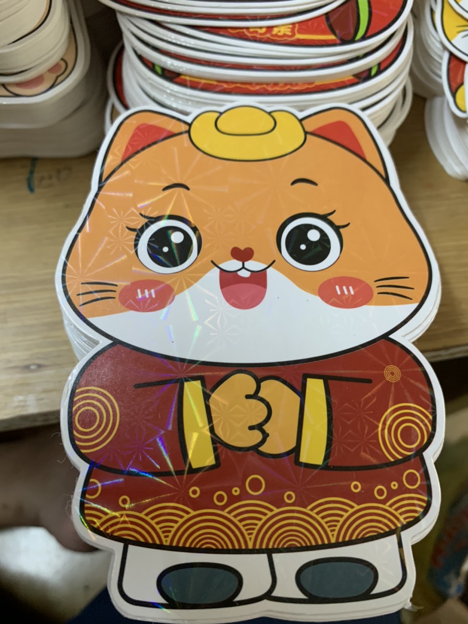 Lixi CHIBI Hoạt Hình Phản Quang Hình Mèo Dễ Thương