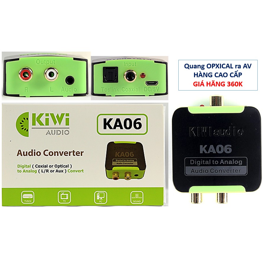 [HCM]Bộ Chuyển quang âm thanh KIWI KA06 - Hàng Chính Hãng - Gia Khang Shop
