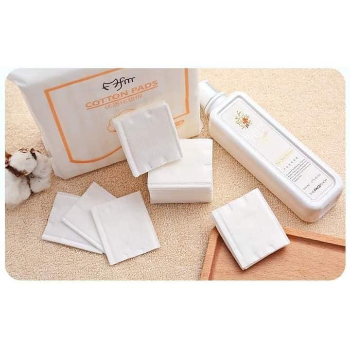 Bông tẩy trang 3 lớp Cotton Pads [Túi 222 miếng dày dặn]