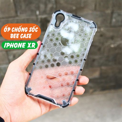 Ốp lưng iphone xr bee case vân tổ ong chống va đập chống ố vàng bảo vệ camera phụ kiện điện thoại huỳnh tân store