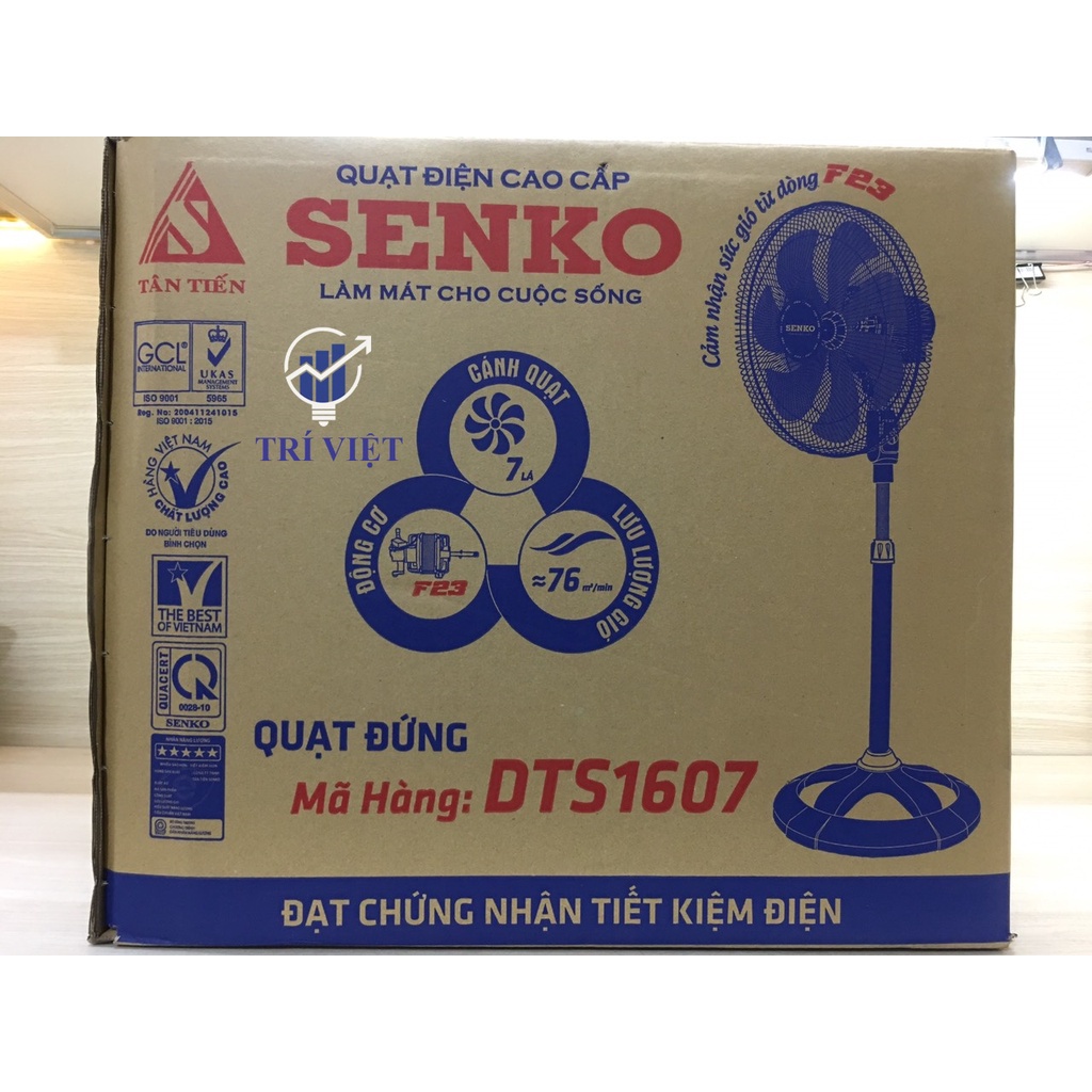 Quạt Đứng Thân Sắt Senko DTS1607 Bảo hành 24T [Nowship 2h tại HCM]