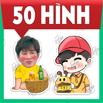 Combo 100 sticker meme JACK J97 hình dán phương tuấn meo meo đom đóm trang trí điện thoại laptop