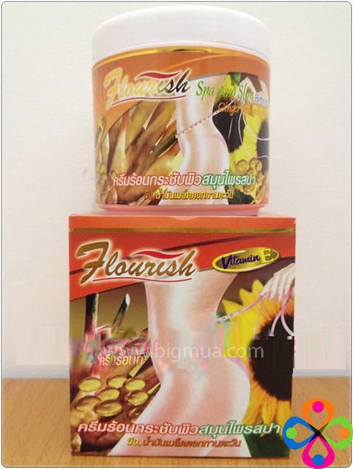 Kem Thoa Tan Mỡ Bụng Gừng Ớt Flourish Thái Lan