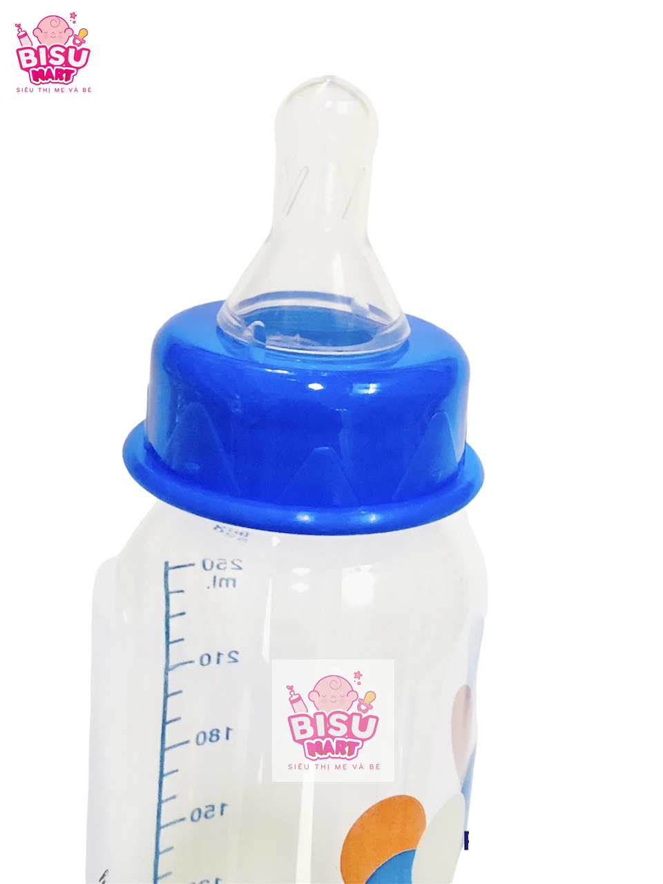 Bình sữa cổ hẹp cho bé JuMi 120ml 240ml có tay cầm
