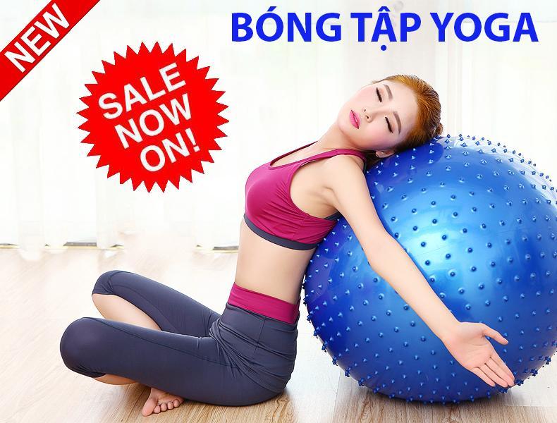 Bóng tập thể dục loại to size 65cm, bóng có bề mặt gai tạo cảm giác dễ chịu, có tác dụng massage cơ thể, Bong tap the duc loai to size 65cm, bong co be mat gai tao cam