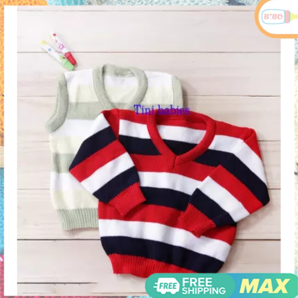 Combo 2 áo len xinh xắn cho bé