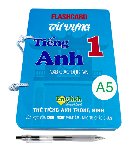 Flashcard tiếng Anh Lớp 1, 2, 3 nhiều kích thước, hình ảnh sinh động