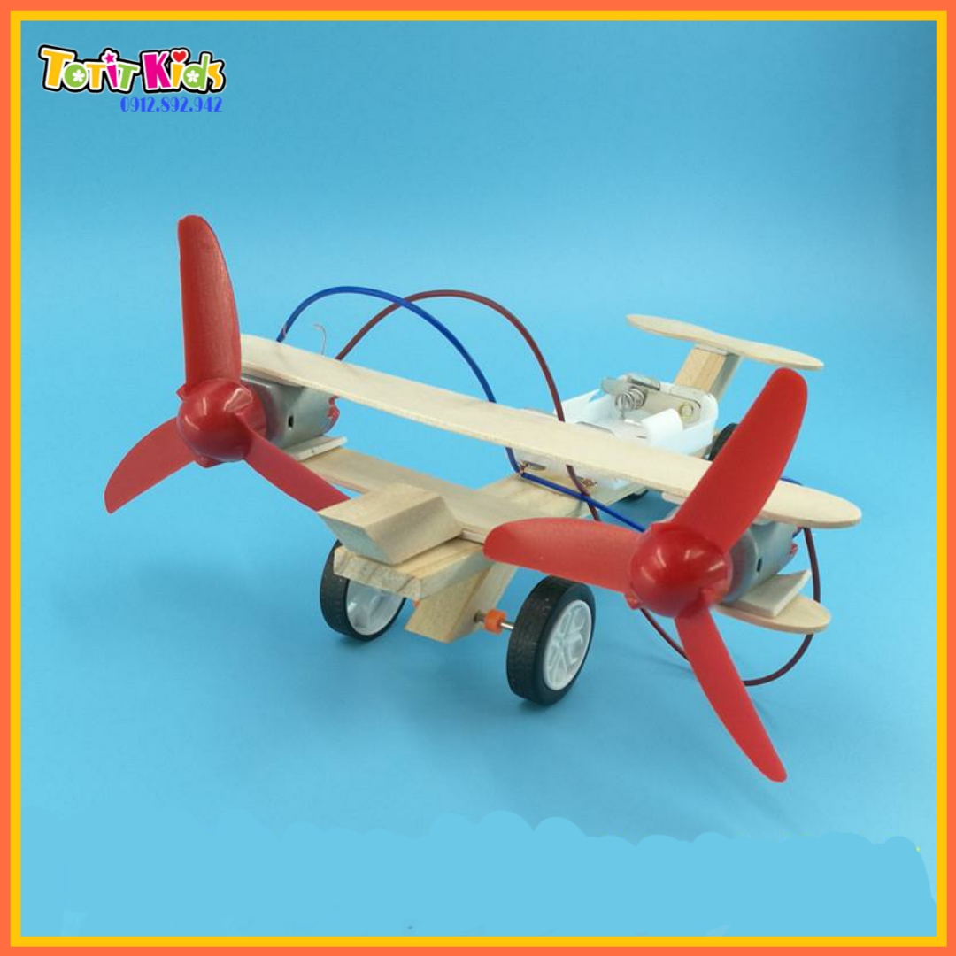 Máy bay mô hình tự lắp ráp, 2 cánh quạt,