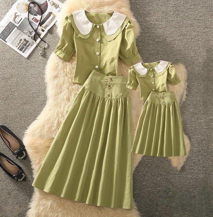 set bộ mẹ bé xinh xắn