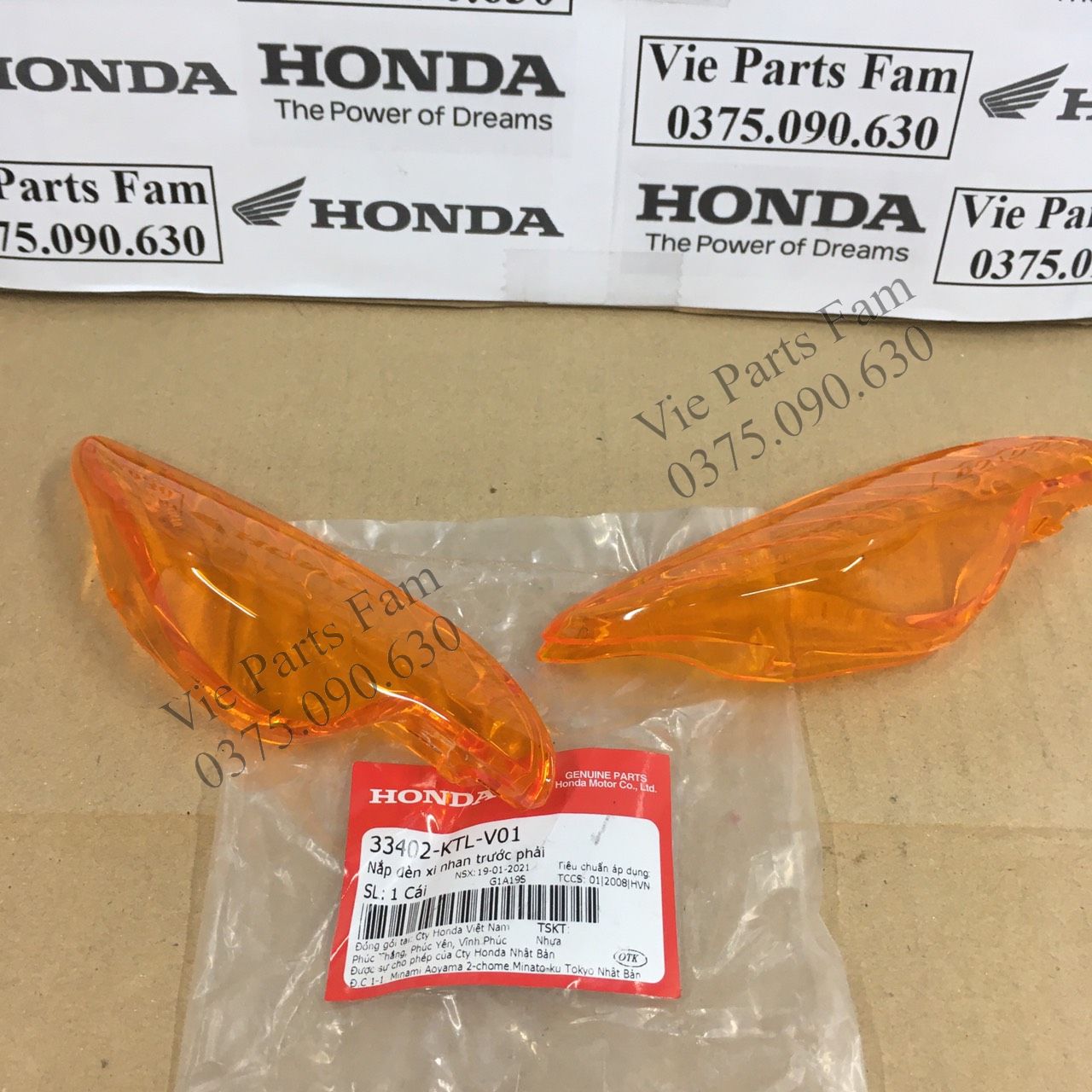 Chụp đèn xi nhan trước wave rs100, wave a100, wave s100, chính hiệu honda motor vn