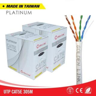 HCMCABLE GOLDEN LINK PLATINUM UTP CAT 5E MADE IN TAIWAN MÀU CAM - 305M thumbnail