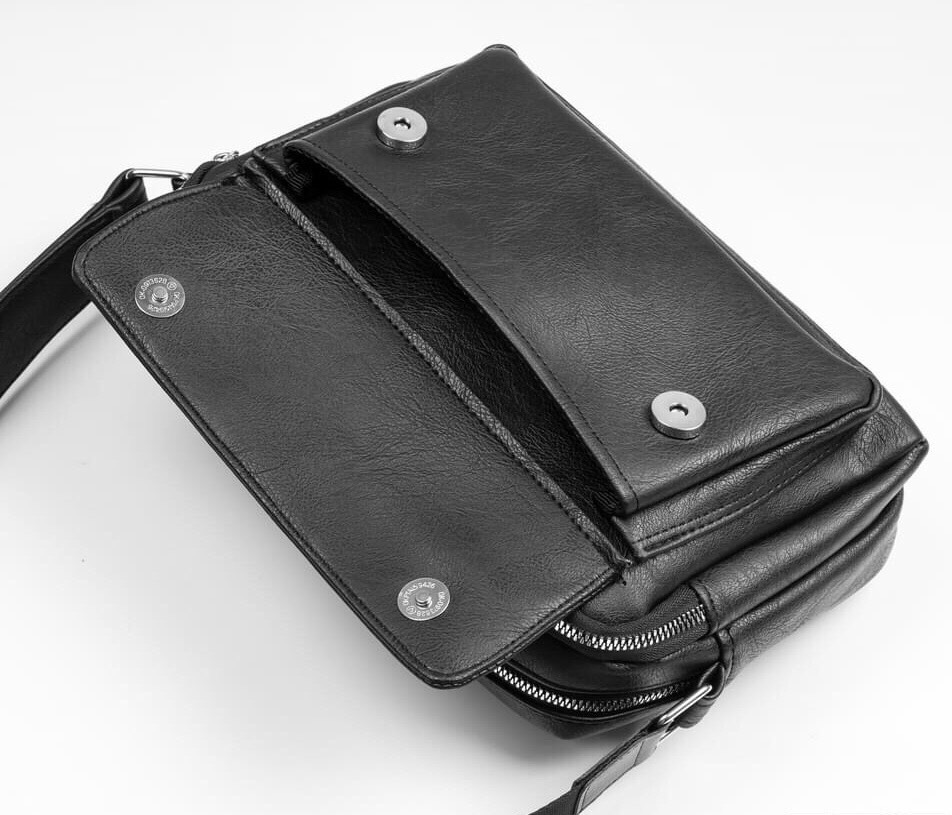 TÚI ĐEO CHÉO UNISEX MESSBAG DA PU (ĐEN) NA12