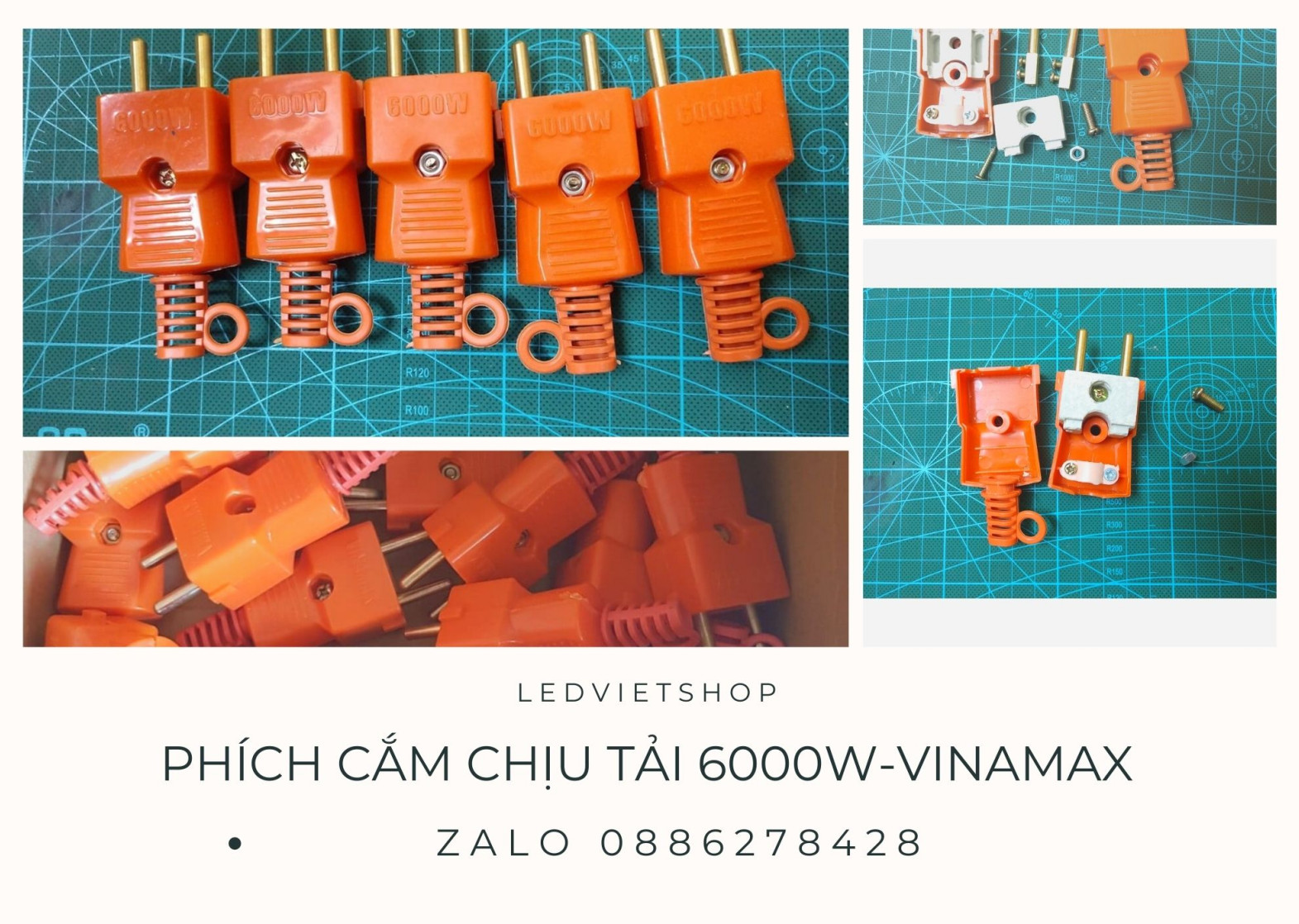 Phích cắm chịu tải 6000w