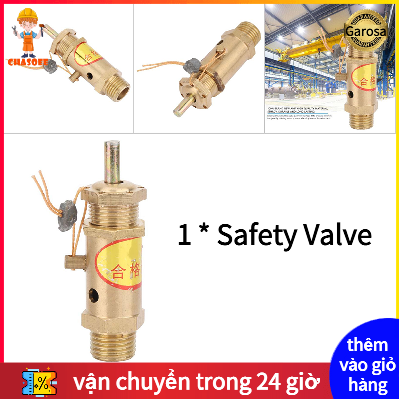 Safety valve with thread connection G1/4, optional pressure bearing 2 kg, 5 kg, 7 kg, 8 kg, 10 kg, for steam generator or electric boiler, coal boiler 5kg