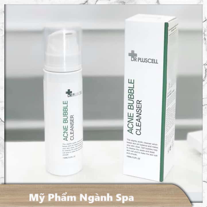 Sữa Rửa Mặt Dạng Bọt Cho Da Mụn Dr Pluscell Acne Bubble Cleanser 150ml