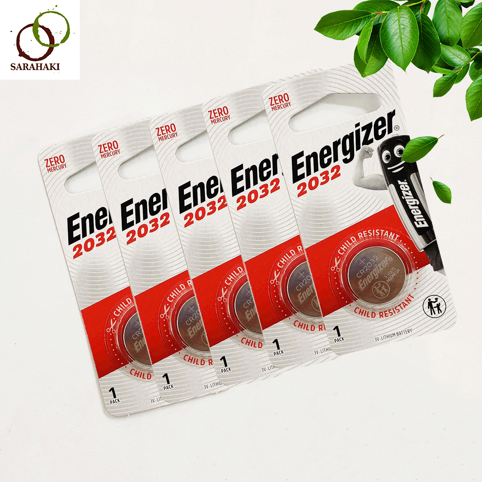 Combo 5 Vỉ Pin CR2032 Cmos Energizer Lithium 3V (1 vỉ 1 viên) chính hãng