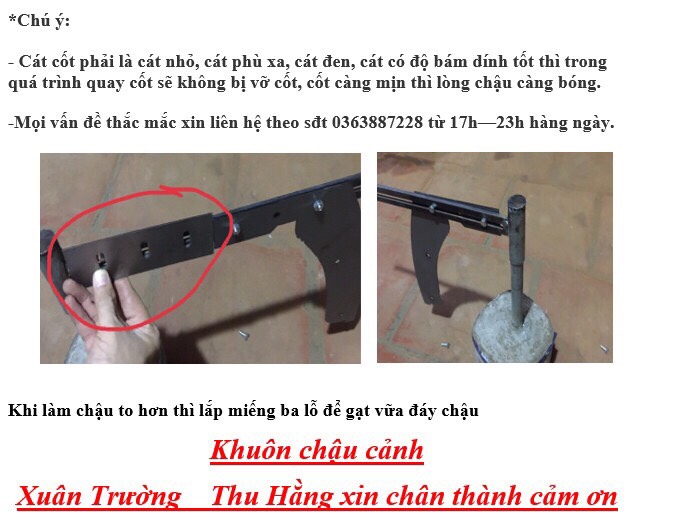 khuôn quay chậu cảnh đa năng