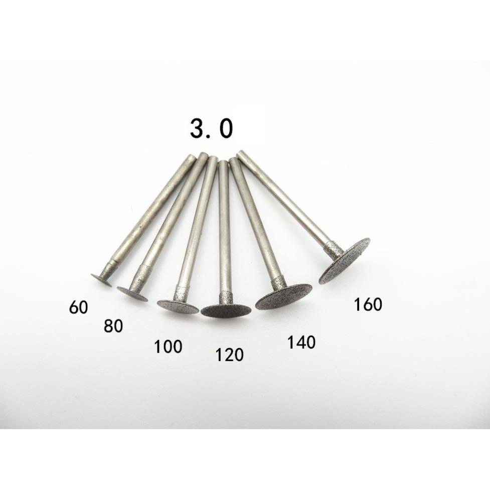 Mũi mài khắc đá ngọc chân cán 3mm dùng tất cả các dòng máy - mũi mài T lưỡi cưa mini