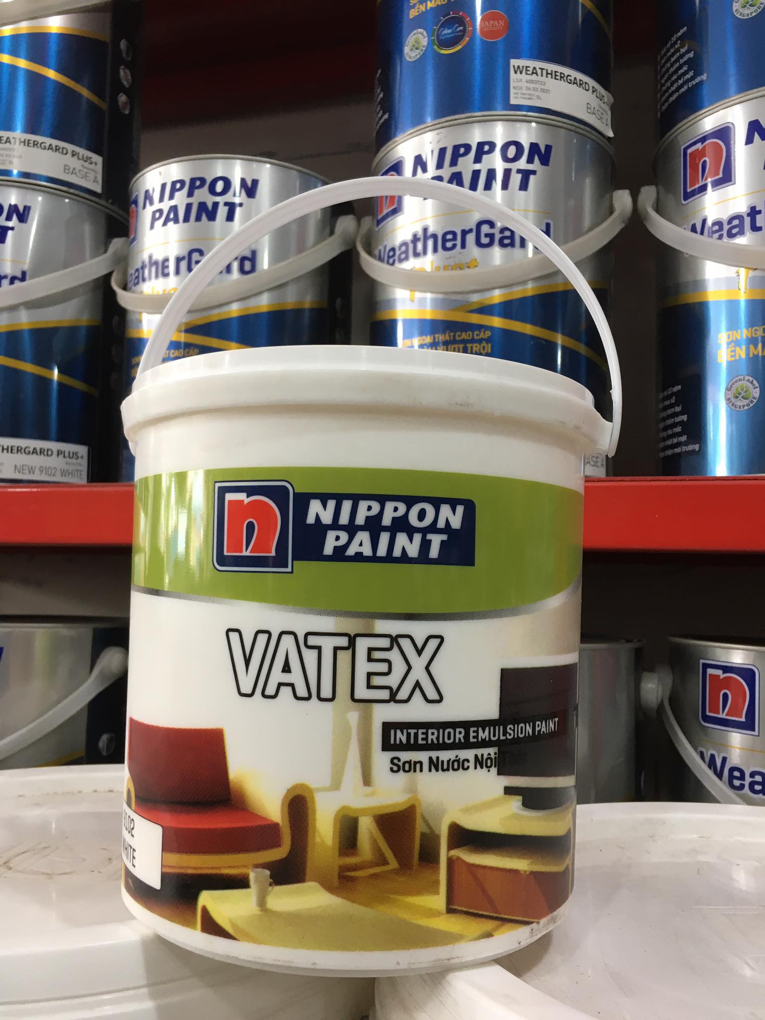Sơn nước nội thất - Trung cấp - Nippon Vatex- Thùng 17L