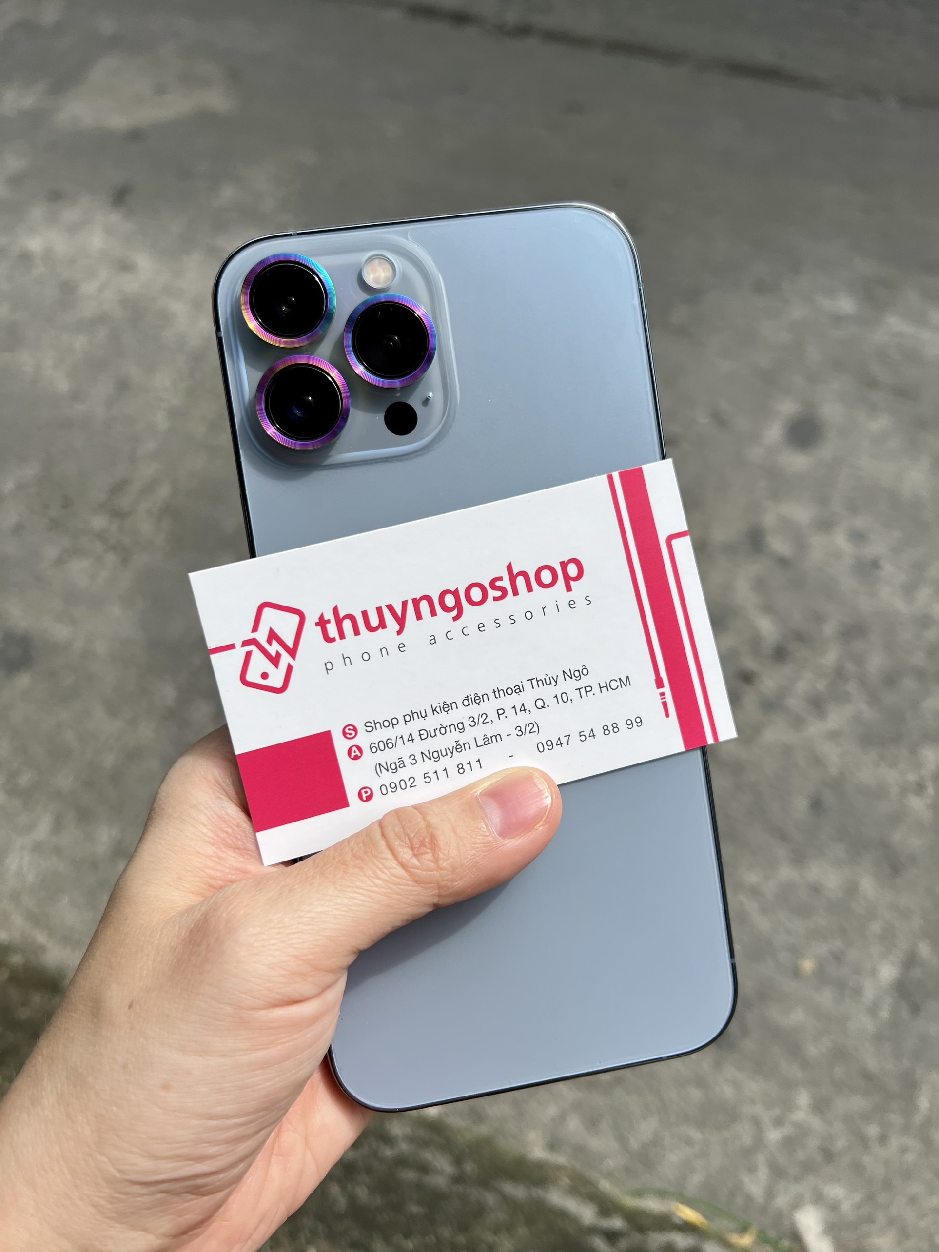 Viền nhôm camera siêu mỏng (ở giữa rỗng) phone 13 Pro Max - Iphone 13 Pro
