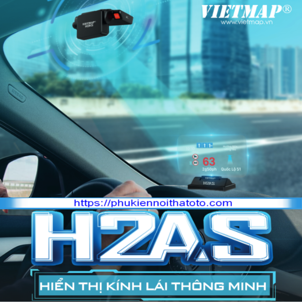 Hud Hiển Thị Kính Lái Vietmap H2AS