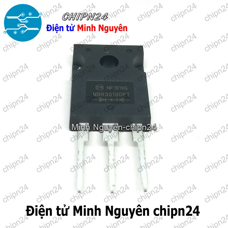 [1 con] (DIP) Diode MBR30100PT TO-247 30A 100V (MBR30100 30100) [Diode Schottky] - HH005191