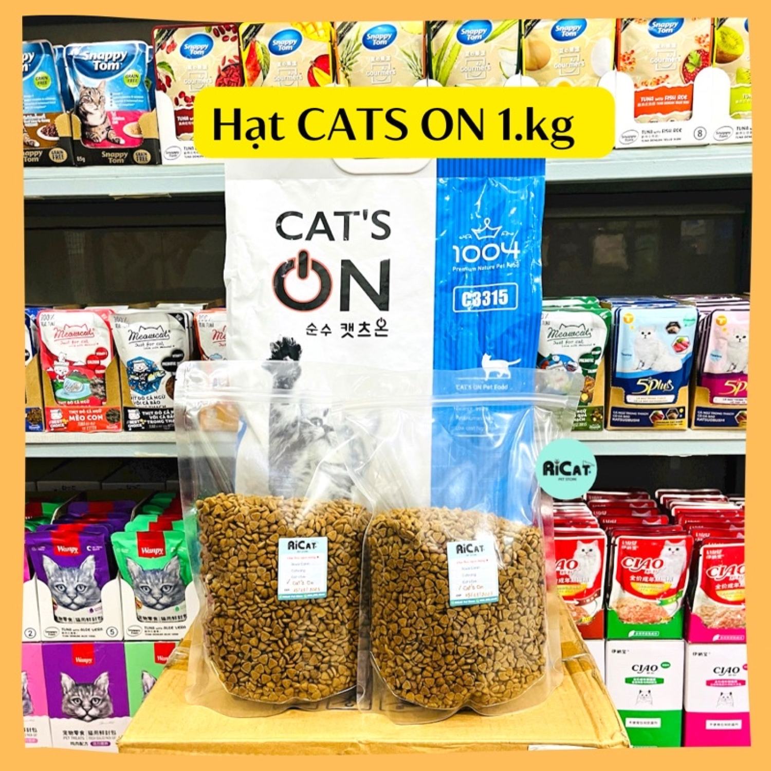 Thức ăn hạt CATS ON | CatsOn cho Mèo - Túi 1kg