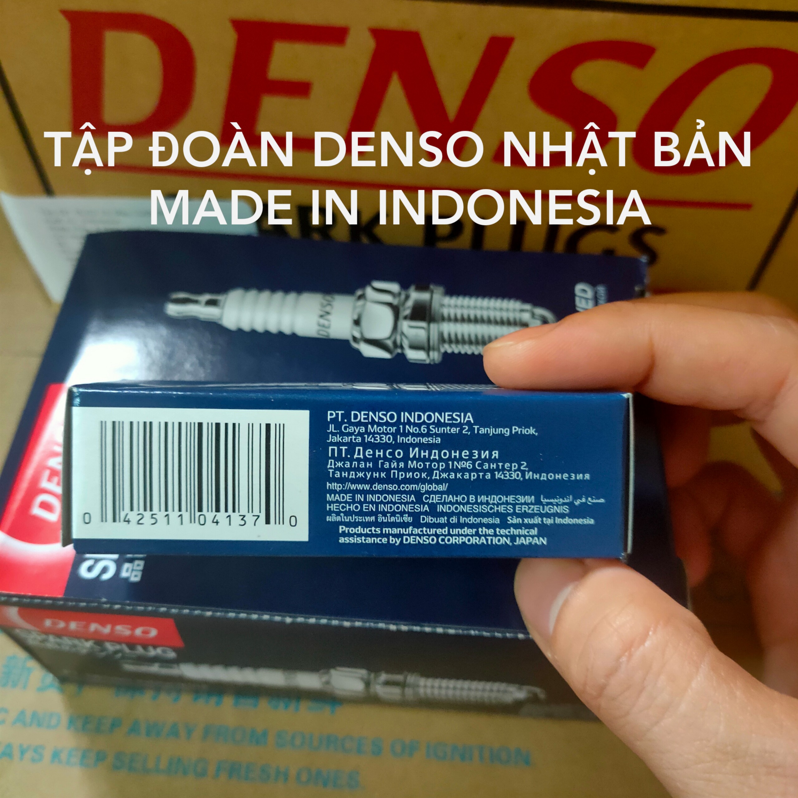 BUGI DENSO CHÂN DÀI U22ES NHẬT GẮN AB PCX WAVE 110 WINNER EXCITER...