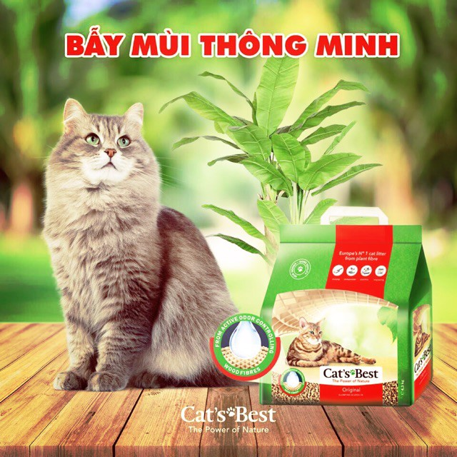 5kg/10l cát vệ sinh hữu cơ cho mèo cat's best original/sensitive/smart pellets
