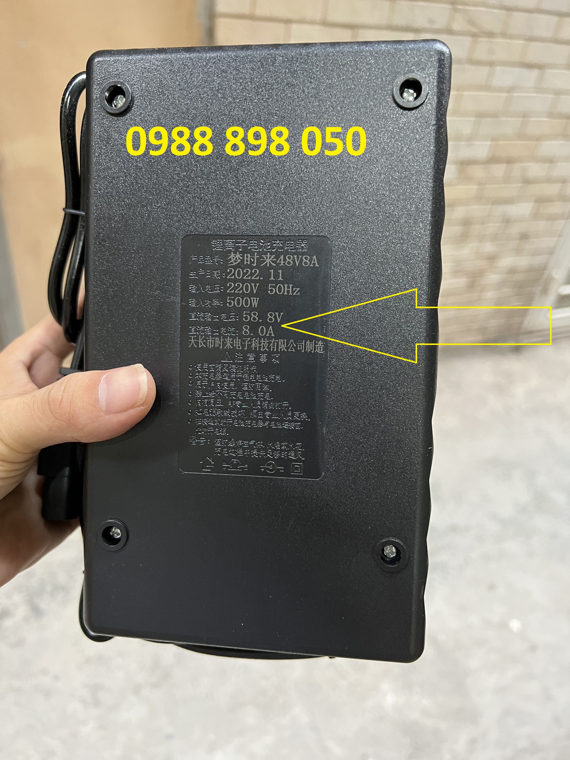 Sạc 58.8v 8a xe điện dùng pin 48v