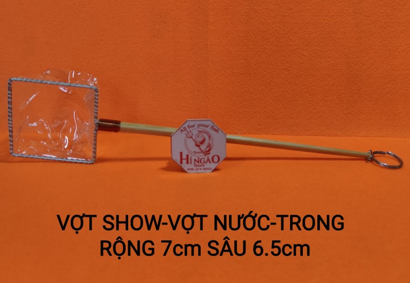 Vợt show cá, vợt nước, chống sock nước cá Màu Trong Suốt - Phụ kiện cá cảnh | Hingaostore.