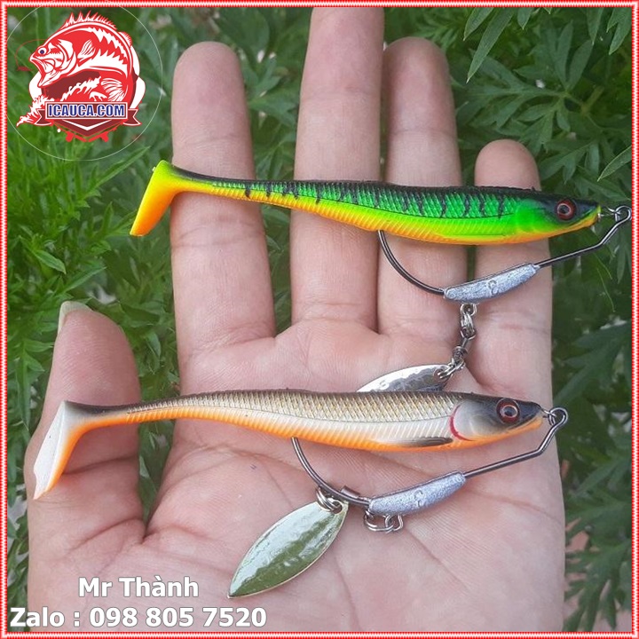 Mồi mềm NFF Xanh tiger chính hãng