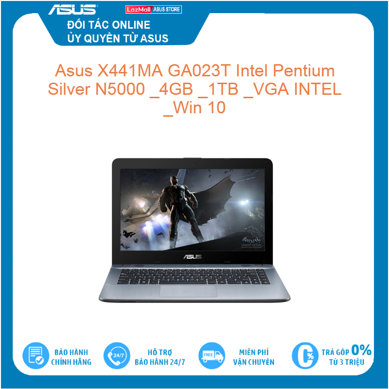 Bảng giá Asus X441MA GA023T Intel Pentium Silver N5000 4GB 1TB VGA INTEL Win 10 Hàng mới 100%, bảo hành chính hãng Phong Vũ