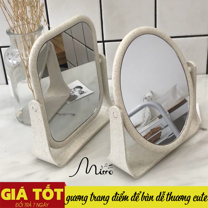 Gương để bàn tai mèo - Gương trang điểm tai mèo - Gương tai mèo cute - Gương trang điểm để bàn gấp gọn tiện dụng, gương để bàn, gương dán tường soi toàn thân, gương dán tường, trang trí phòng ngủ, gương.