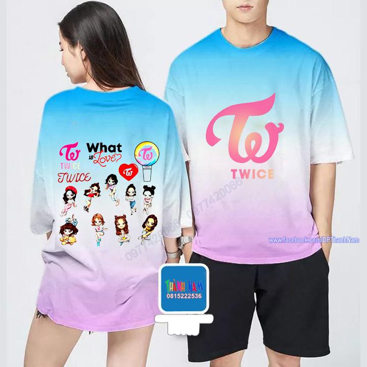 Áo nhóm twice, áo twice thun co dãn 4 chiều, áo twice 3d