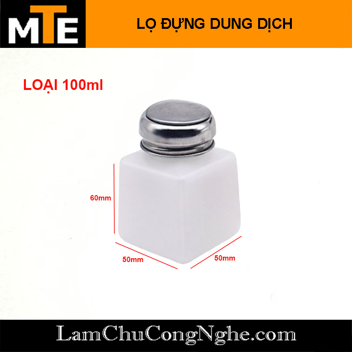 Lọ đựng dung dịch axeton 100ml, 200ml chất lượng cao