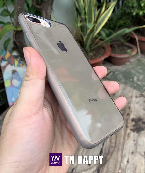 Ốp lưng dẻo đen mờ chống sốc cao cấp dành cho iPhone 7 Plus / iPhone 8 Plus - TN Happy phân phối