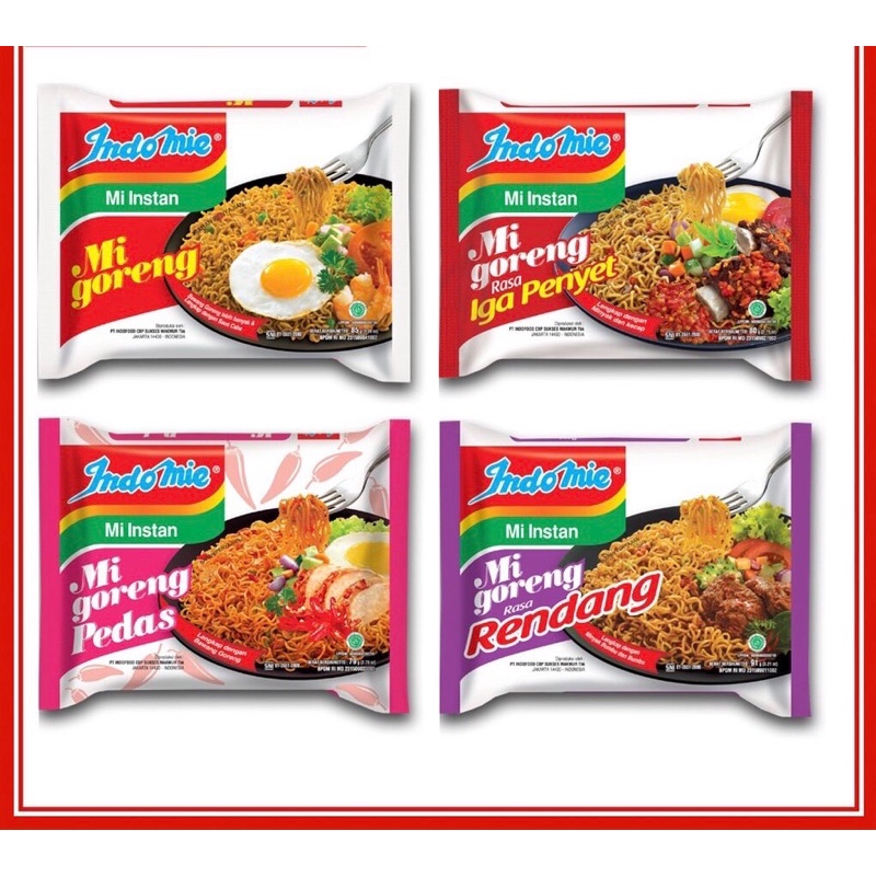 COMBO 09 GÓI MÌ INDOMIE MIX ĐỦ VỊ