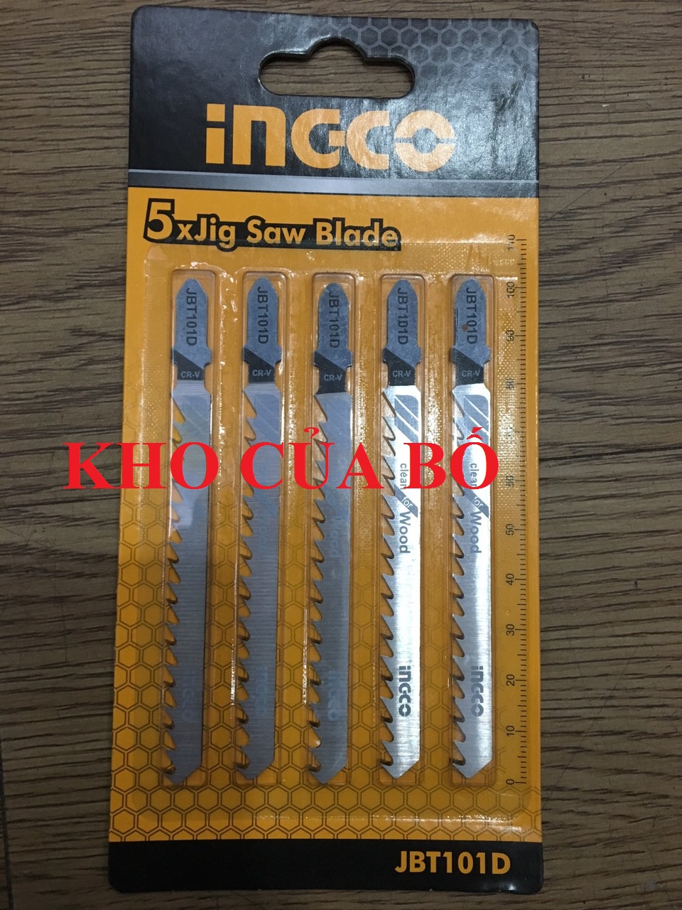Bộ 5 lưỡi cưa lọng gỗ Ingco JBT101D - Răng cưa tròn