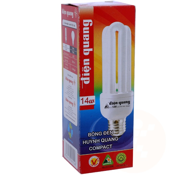Combo đèn bàn Voi và bóng compact Điện Quang 14W