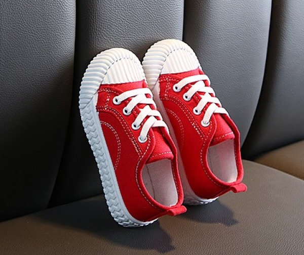Giày trẻ em gái màu đỏ, siêu nhẹ, mền mại êm chân dành cho bé 1-14 tuổi