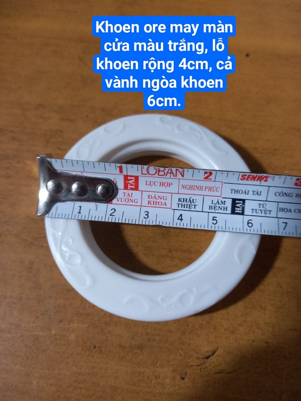 Khoen Ore May Rèm Cửa Màu Trắng