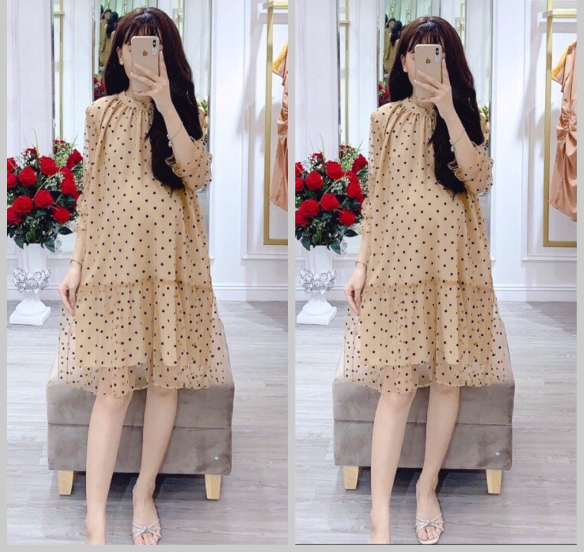 váy bầu dáng suông