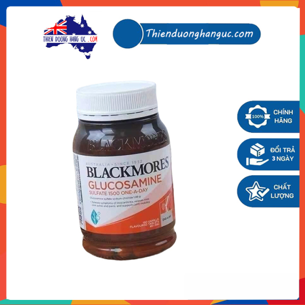 Blackmores Glucosamine - Viên uống hỗ trợ giảm đau xương Khớp - 180 viên - Nuôi dưỡng, tái tạo sụn khớp, giảm triệu chứng thoái hóa khớp, đau khớp,...