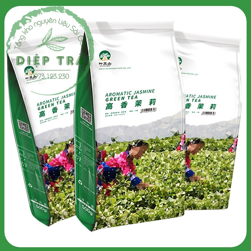 Tổng hợp Trà Yelanshan 500gr (Trà xanh nhài/OOlong tứ quý/Trà kiều mạch-gạo lứt)