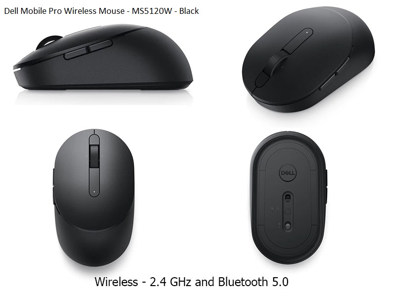 Chuột Dell Mobile Pro Wireless Mouse MS5120W Black
