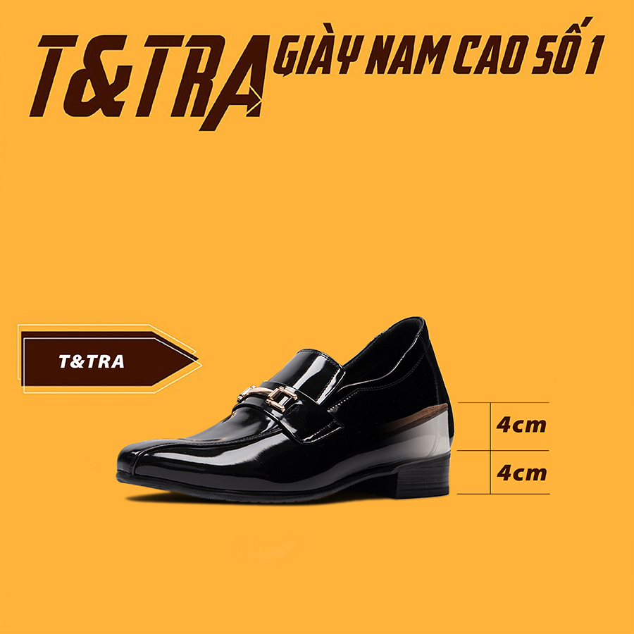 [8cm] shoes height increasing Men T&TRA S976 black ball